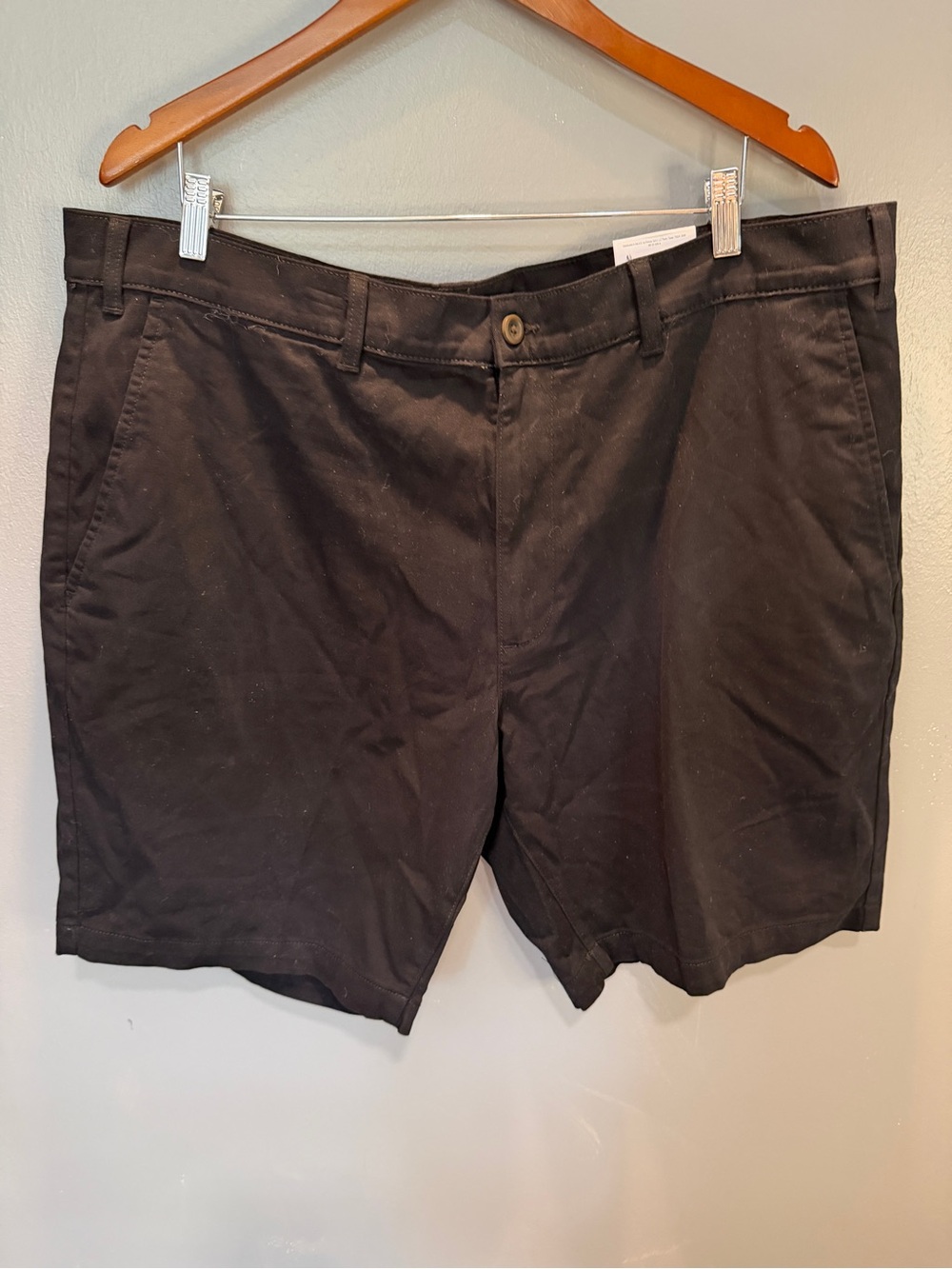 St. John's Bay Black Flat Front Men's Shorts
